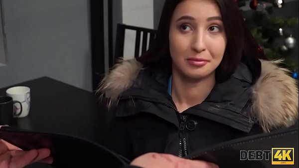 DEBT4k. Loan agent takes hottie from behind for her huge debts