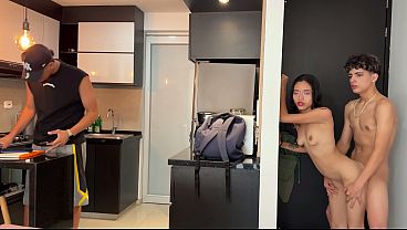 Attractive Teen Girl enjoys herself in latina