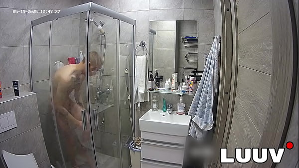 LUUV. Abbadon takes a shower before a sex scene on camera