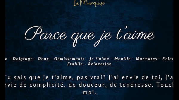 Porque eu te amo - solo de áudio francês feminino sensual
