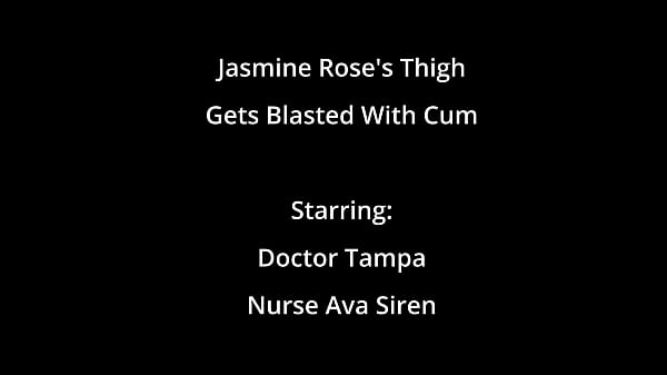 La coscia di Jasmine Rose viene riempita di sperma dal dottor Tampa su BlastABitch - Reup