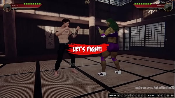 Gigi contra Jennifer Walters (luchadora desnuda 3D)