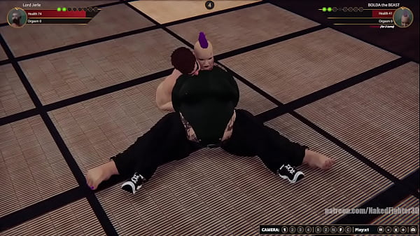 Lord Jerle VS BOLDA the BEAST (Naked Fighter 3D)