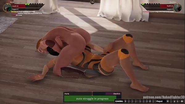 Horie contra Sherlinn (luchador desnudo 3D)